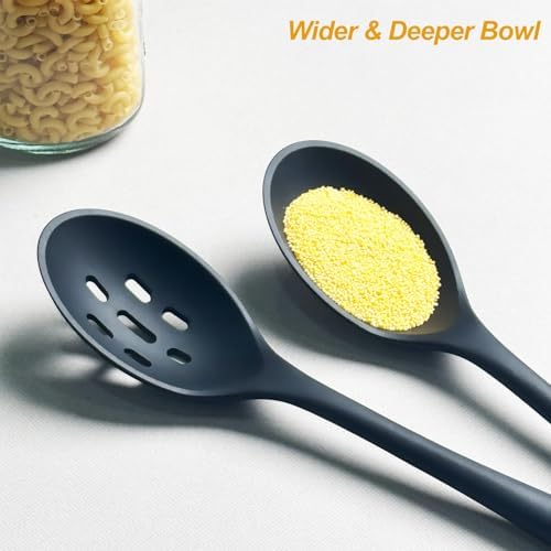 Silicone Spatulas, Spoons and Tong for Cooking,Heat Resistant & Non