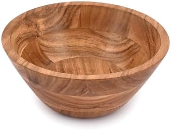 Samhita Acacia Wood Salad Bowl, Perfect for Salad, Vegetables Salad