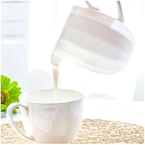 Gravy Bowl Large Capacity Classic Pure White Ceramic Creamer with