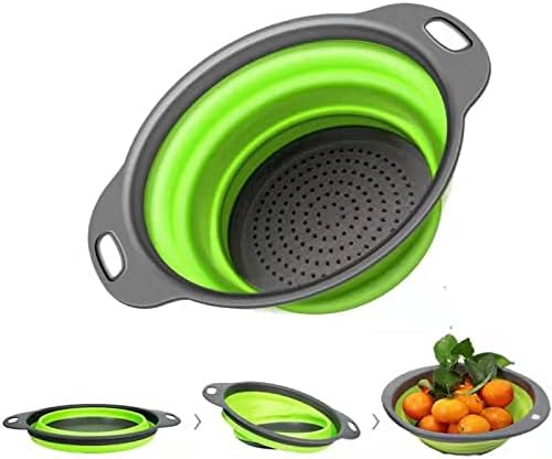 Kitchen Sink Strainer 3 Pc Collapsible Set Colander,Food Grade