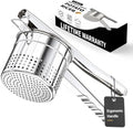 Livilord Potato Ricer, 18/10 Stainless Steel, Ergonomic Handle