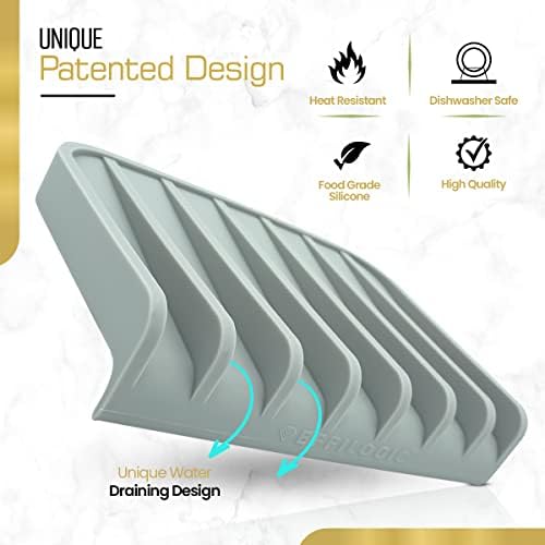 Effilogic Silicone Sponge Holder, Soap Dish, Self Draining Kitchen