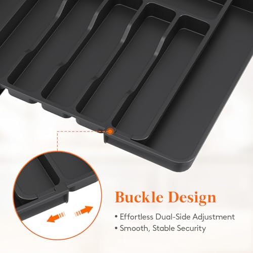 Lifewit Expandable Silverware Drawer Organizer for Kitchen