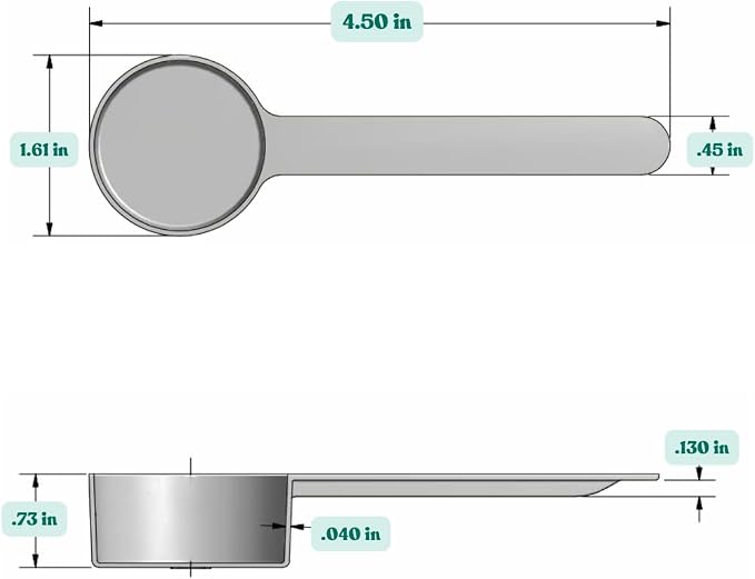 4 Teaspoon Long Handle Plastic Measuring Spoon - Image 2