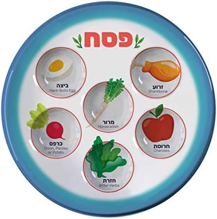 The Kosher Cook Disposable Passover Seder Plate - 12-Pack - 10 Inch