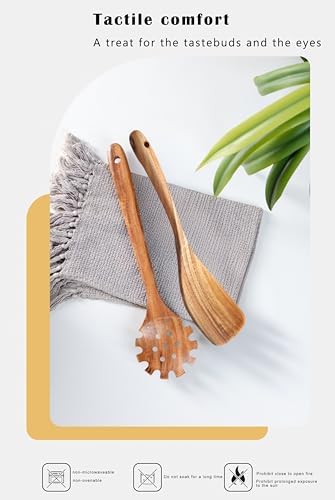 9-Piece Acacia Wood Cooking Utensil Set