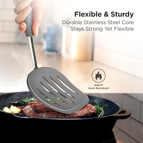 Kitchen Mama WaltzGrip Platinum Silicone Pancake Spatula