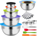 WEPSEN 25-Piece Mixing Bowls with Lids Set