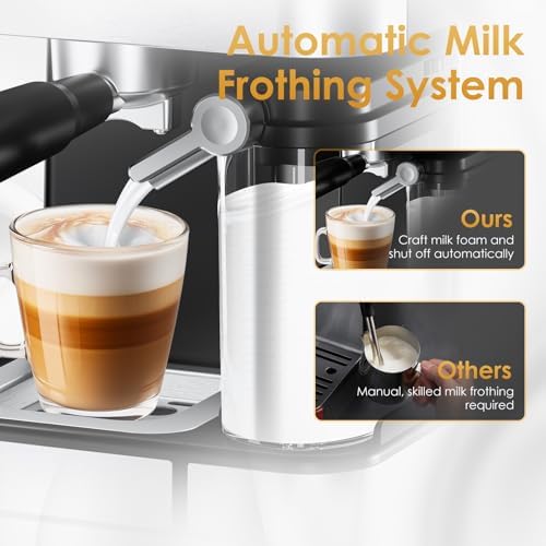 Geek Chef 20 Bar Espresso Machine with Milk Frother