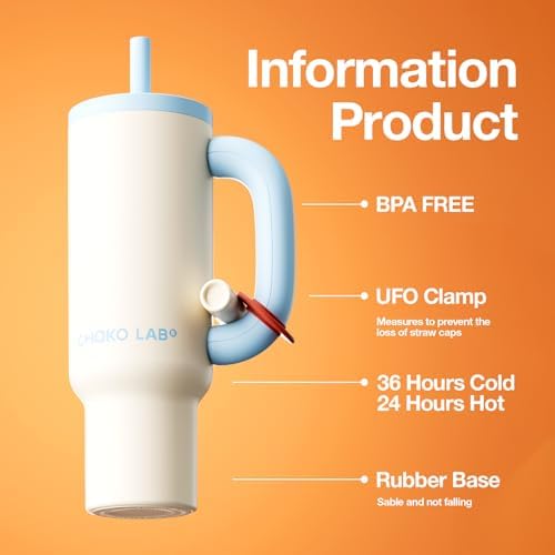 CHAKO LAB BaWang Insulated Tumbler | Tumbler with Handle and Straw