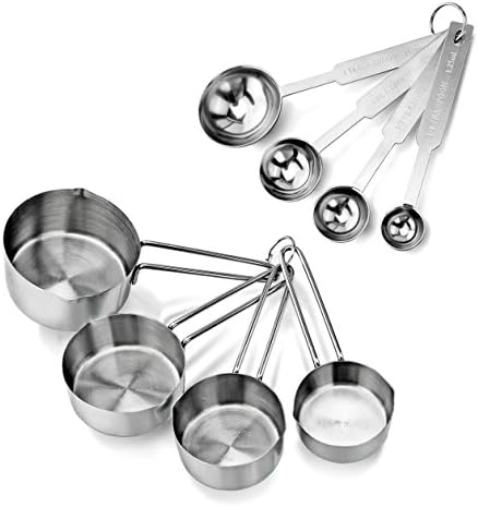 New Star Foodservice 42917 Stainless Steel Measuring Cups & Spoons Set