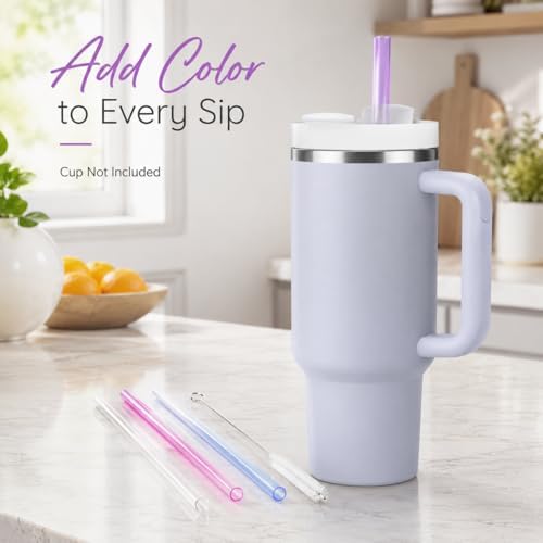 Joshey Replacement Straws for Stanley Quencher 40oz Tumbler, 6 Pack