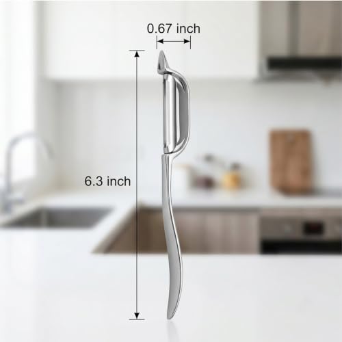 Vegetable Peeler for Kitchen with 2 Orange Citrus Peelers 1 Brush