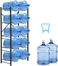 5 Gallon Water Bottle Holder for 10 Bottles, 5 Tiers Row Water Jug