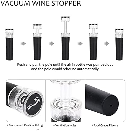 Tirrinia Electric Wine Opener Set, Wine Bottle Cork Remover Accessory