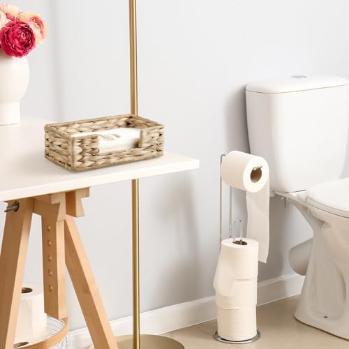 Water Hyacinth Guest Towel Holder Tray for Bathroom