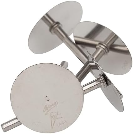 Ateco 1449 Stainless Steel Cake Pan Heating Core - 4/Pack, 4" x 3" x