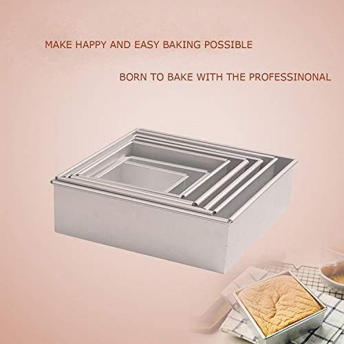 Anodized Aluminum Square Cheesecake Pan Chiffon Cake Mold Baking Mould