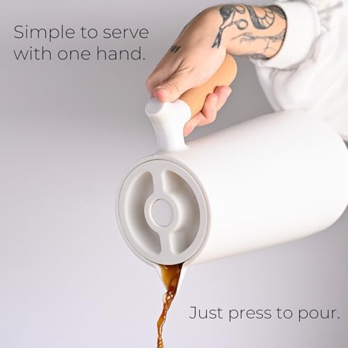 WOLFF - Thermal Coffee Carafe - 34oz / 1L Insulated Plastic Exterior