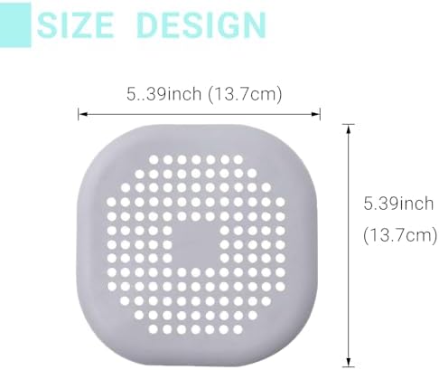 Hair Catcher Shower Drain Strainer Cover Protector Filter Flat Sturdy