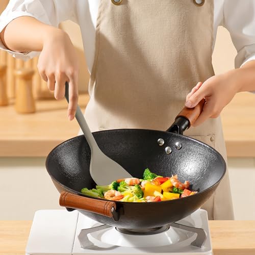 MOACC Silicone Kitchen Utensil Set, 13inch, Light Grey