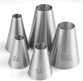 5PCS Large Piping Tips for Cake Decorating Round Hole Piping Tips Set
