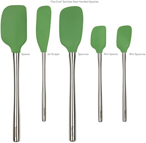 Tovolo 5-Piece Silicone Spatula Set, Pesto Green