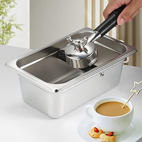 Yosoo Coffee Knock Box, Large Coffee Knock Box Stainless Steel Coffee
