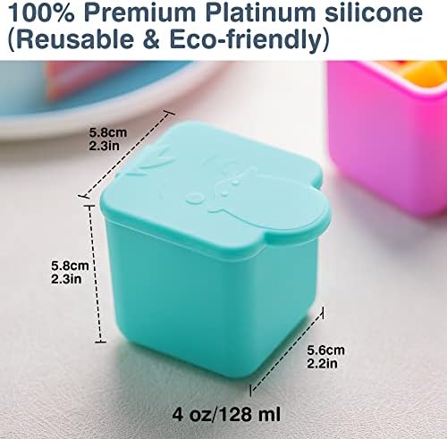 Homotte Leakproof Dips Containers Compatible with Omie Lunch Box for