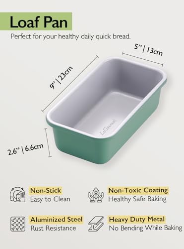 LeGourmet Nonstick Bread Loaf Pan 9 X 5 Inch, Ceramic Coating