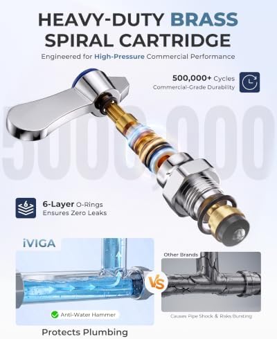 Commercial Kitchen Faucet with Pre-Rinse Sprayer