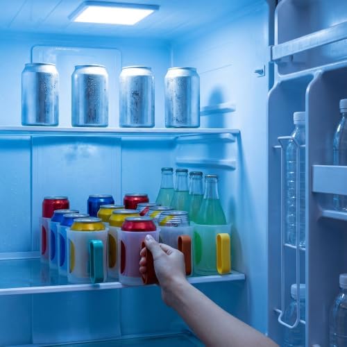 Novabright 6 Pcs Portable Soda Can Organizer with Handle 4-slot