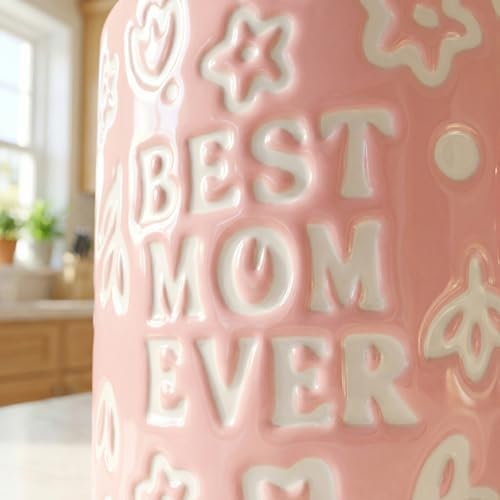 Mothers Day Gifts, Best Mom Ever Gifts for Mom from Daughter, Pink