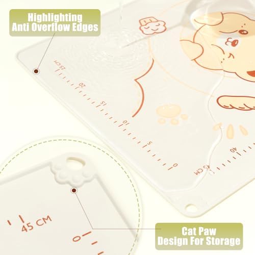 QELEG Non-Stick Silicone Baking Mat, Non Slip Pastry Mats Reusable