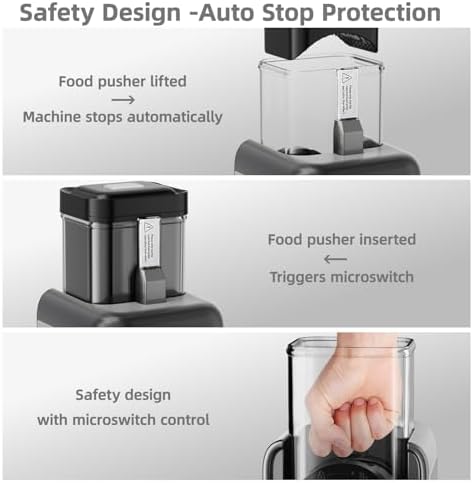 Electric Cheese Grater with 6 Stainless Steel Blades, Dark Grey