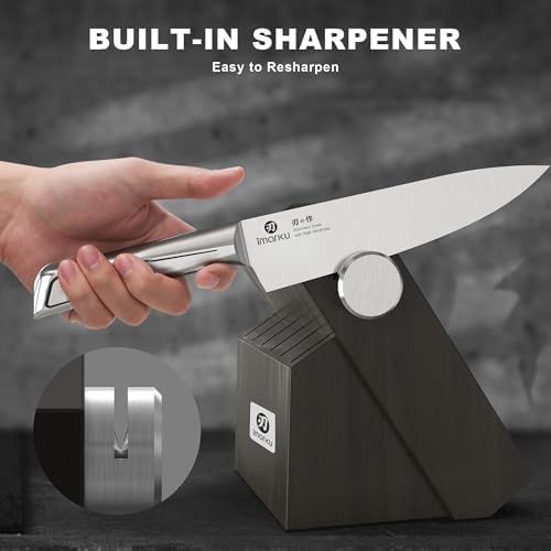 imarku 14-Piece High-Carbon Stainless Steel Knife Set