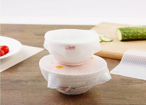 Reusable Transparent Silicone Food Wraps, 7.87 * 7.87in