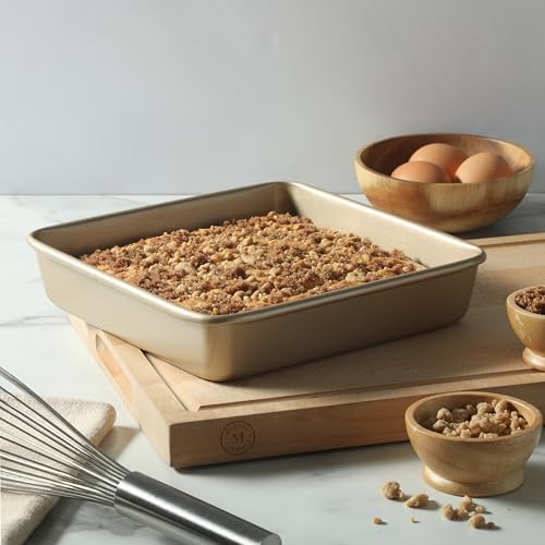 Martha Stewart 9-Inch Square Carbon Steel Cake Pan, 9-Cup (2.25qt)