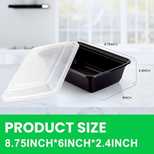 Meal Prep Containers, 10 Pack 32OZ Food Storage Containers with Lids