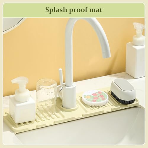 2025 New Faucet Mat for Kitchen Sink, Silicone Sink Splash Guard Gen