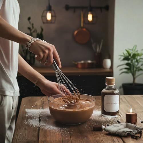 NAZANIN 3-Piece Premium Whisk Set - 304 Stainless Steel Danish Dough