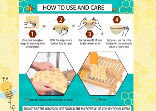 Reusable Beeswax Food Wrap Roll, XXL