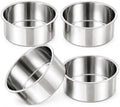 4 Inch Stainless Steel Cake Pans, 4 Pack Round Cake Baking Pans