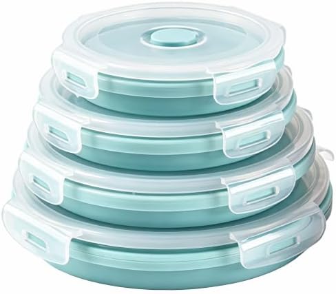 CARTINTS Silicone Collapsible Food Storage Containers-Prep/Storage