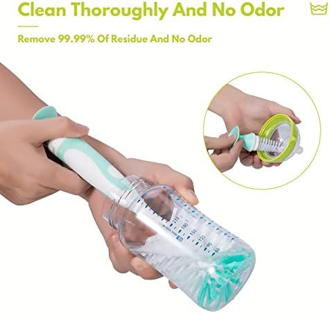 Upright Baby Bottle Brush Set, Concealed Detail Cleaner, Wash Tool
