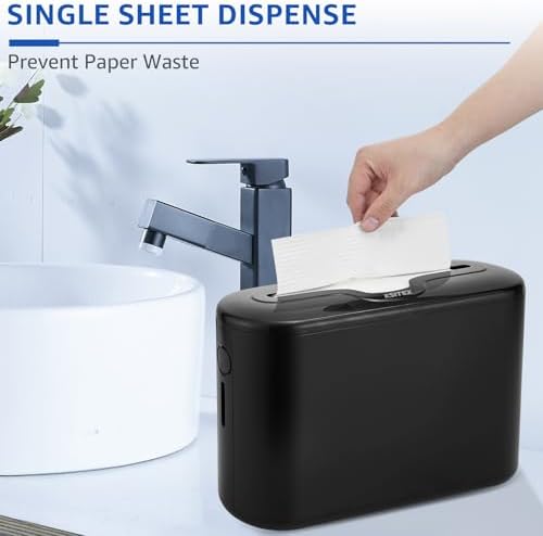 Countertop Paper Towel Holder Dispenser, Black-M