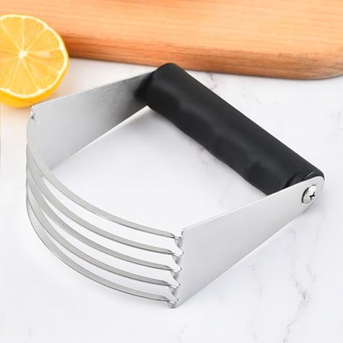 Manual Pastry Shortening Blender Cutter,Stainless Steel Dough Masher