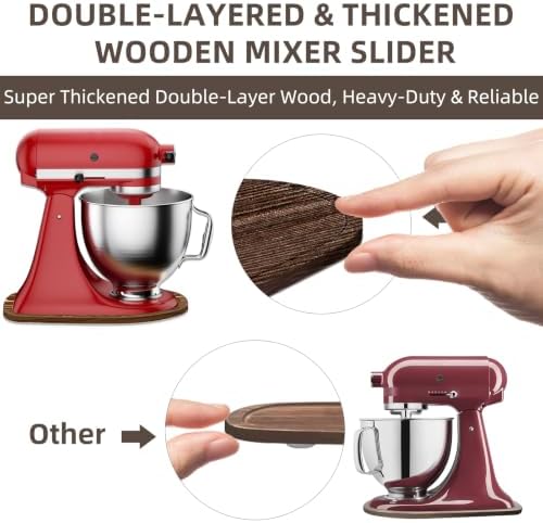 Acacia Wood Mixer Slider for KitchenAid 4.5-5 Qt