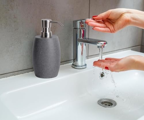 Clasin Home Resin Soap Dispenser, 12 Oz, 2 Sets Gray