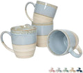 Bosmarlin Ceramic Coffee Mug Set of 4, 16 Oz, 5 Colors to Choose, Tea
